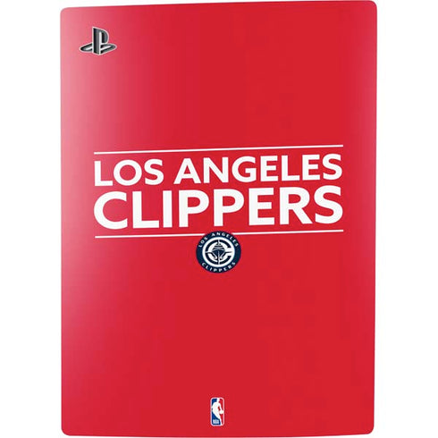 NBA Los Angeles Clippers Standard Red PS5 Console Skin
